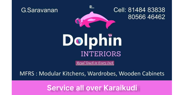 Dolphin Interior Designers Modular kitchen design in Karaikudi